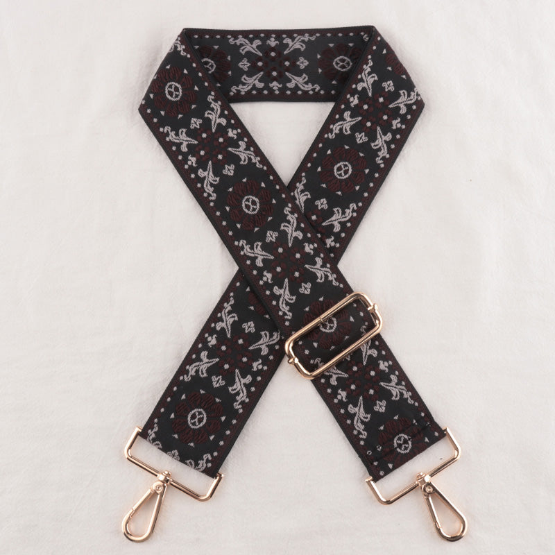 Flower Prints Jacquard Pattern Shoulder Straps