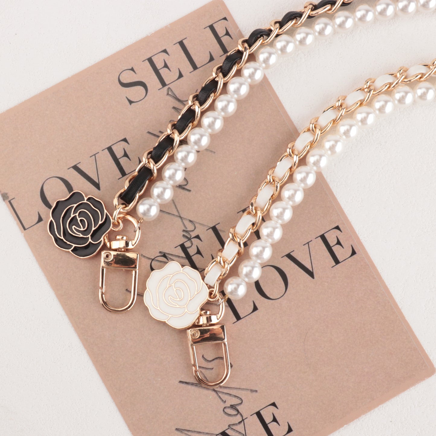 Mobile Phone Case Pearl Leather Chain Pendant accessories
