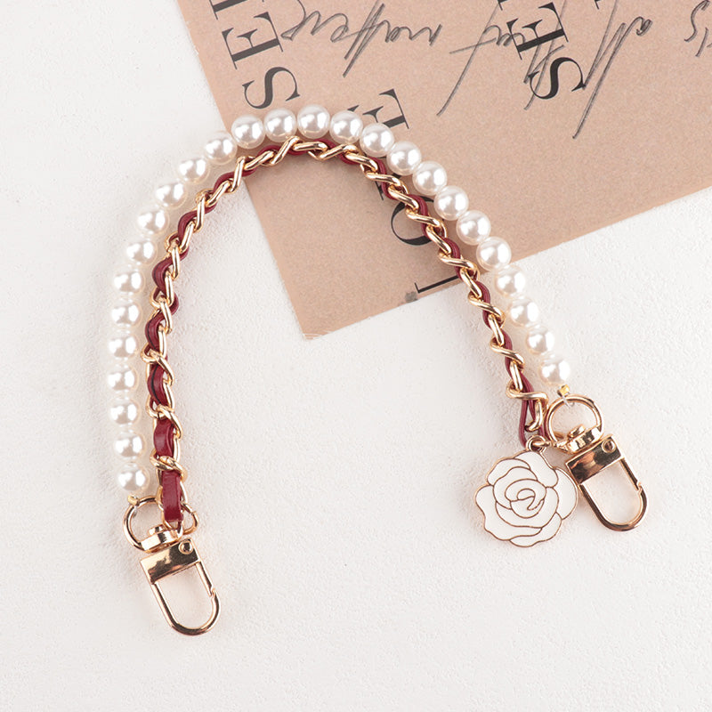 Mobile Phone Case Pearl Leather Chain Pendant accessories