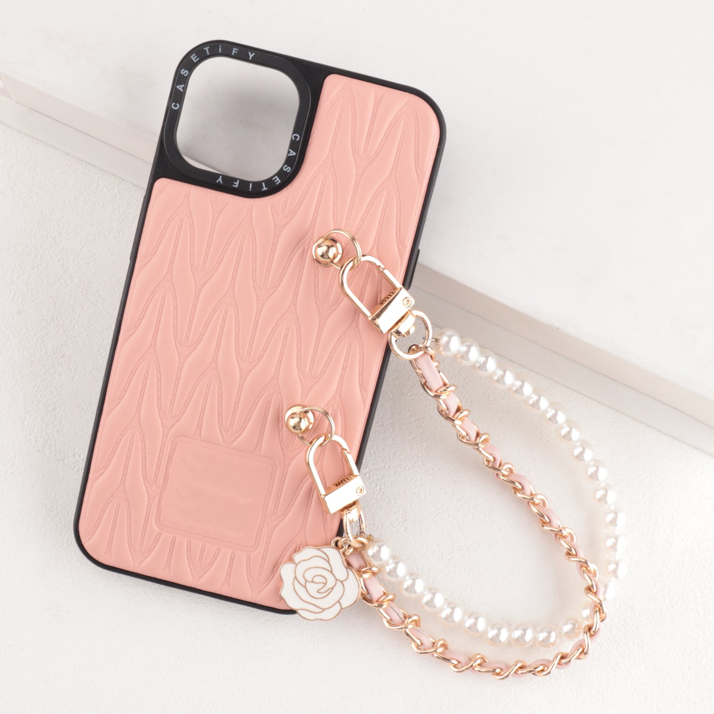Mobile Phone Case Pearl Leather Chain Pendant accessories