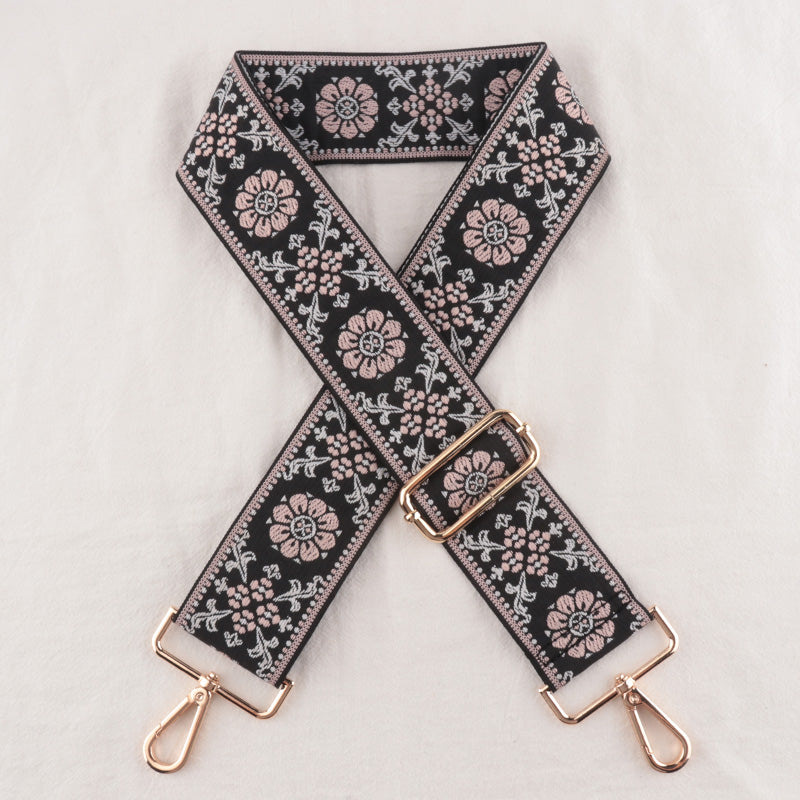 Flower Prints Jacquard Pattern Shoulder Straps