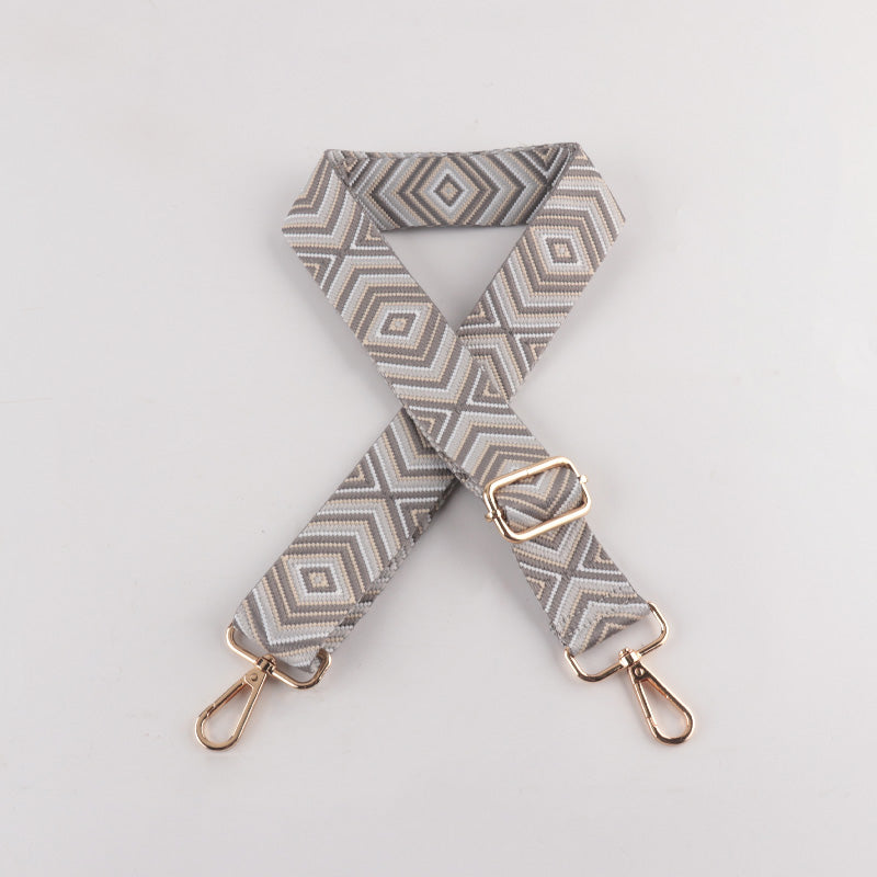 Diamond Wave Pattern Bag Strap