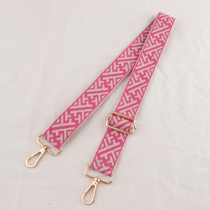 Geometric Textured Shoulder Strap