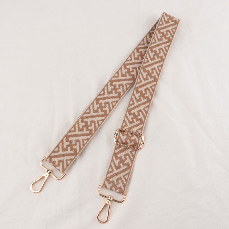 Geometric Textured Shoulder Strap
