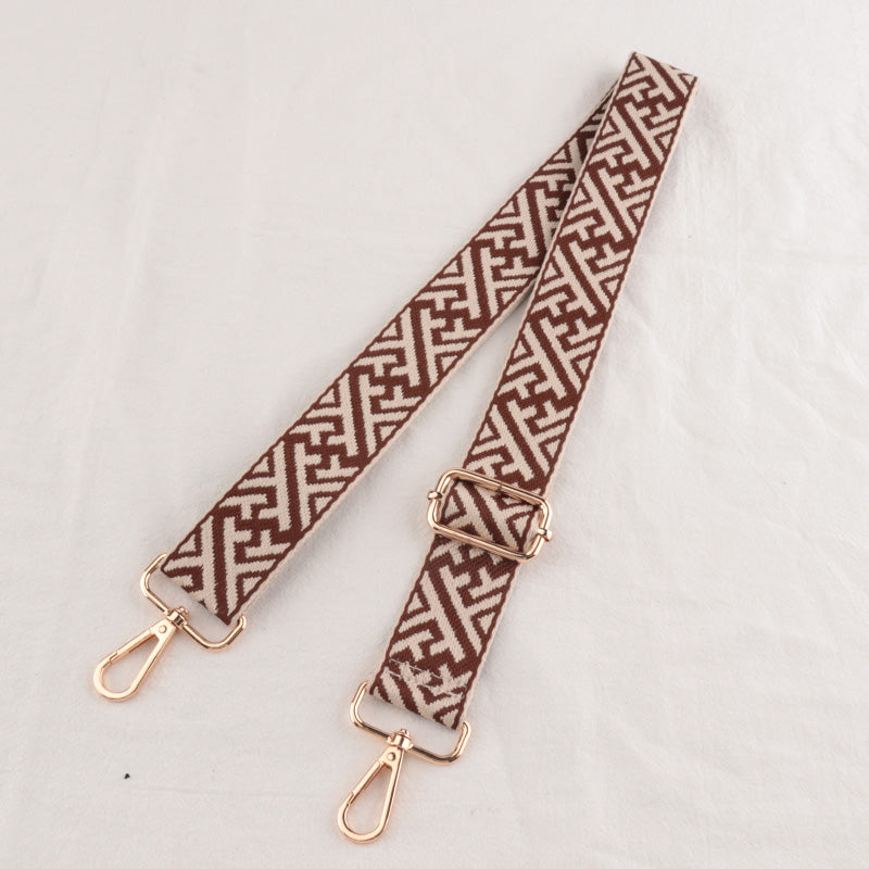 Geometric Textured Shoulder Strap