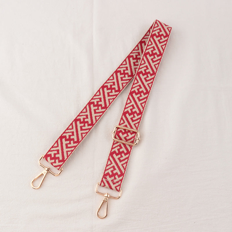 Geometric Textured Shoulder Strap