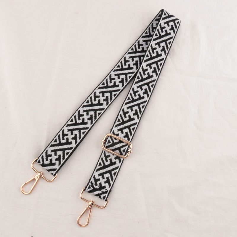 Geometric Textured Shoulder Strap