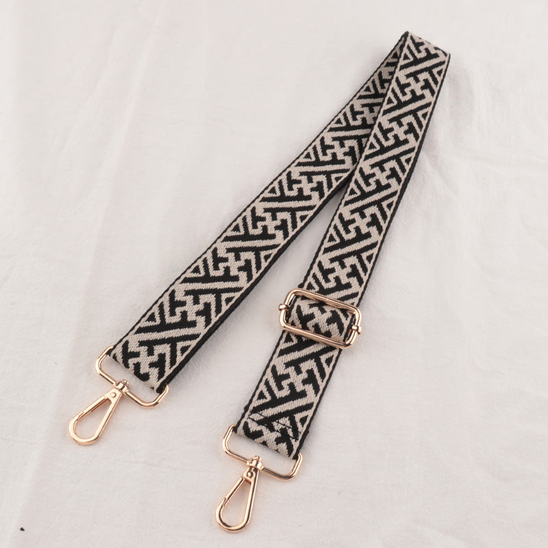 Geometric Textured Shoulder Strap