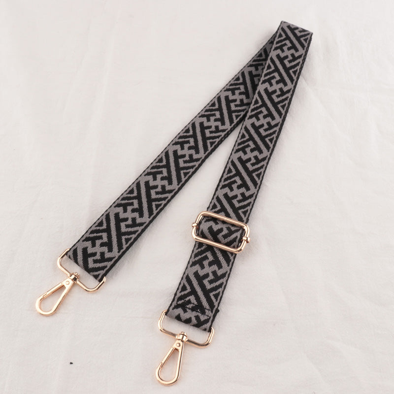 Geometric Textured Shoulder Strap