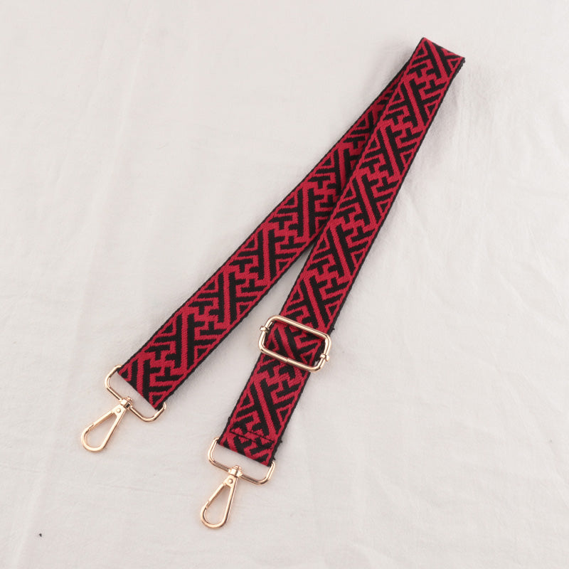 Geometric Textured Shoulder Strap
