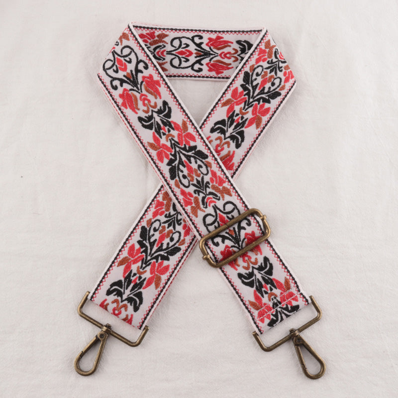 Symmetry Shape Embroidery Bag Shoulder Strap