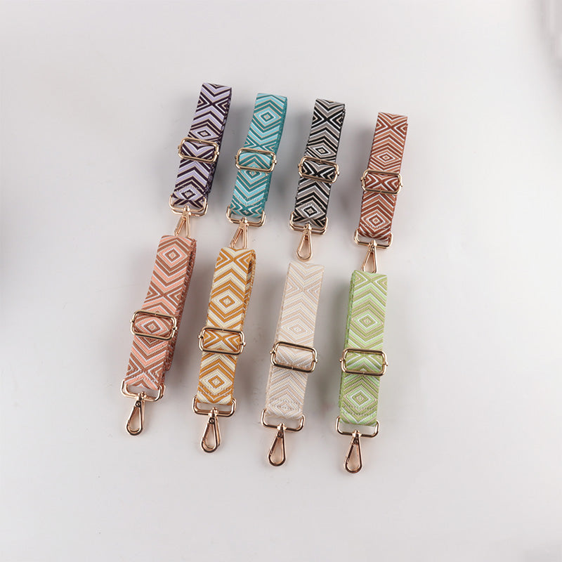 Diamond Wave Pattern Bag Strap
