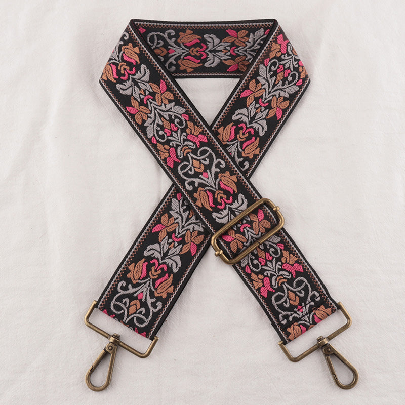 Symmetry Shape Embroidery Bag Shoulder Strap
