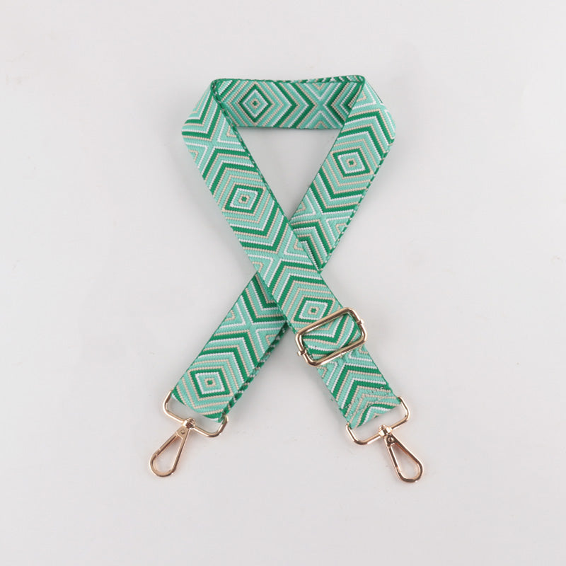 Diamond Wave Pattern Bag Strap