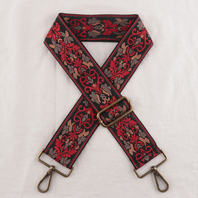 Symmetry Shape Embroidery Bag Shoulder Strap