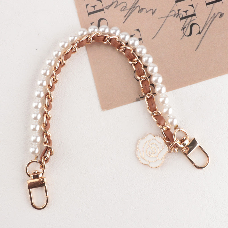 Mobile Phone Case Pearl Leather Chain Pendant accessories