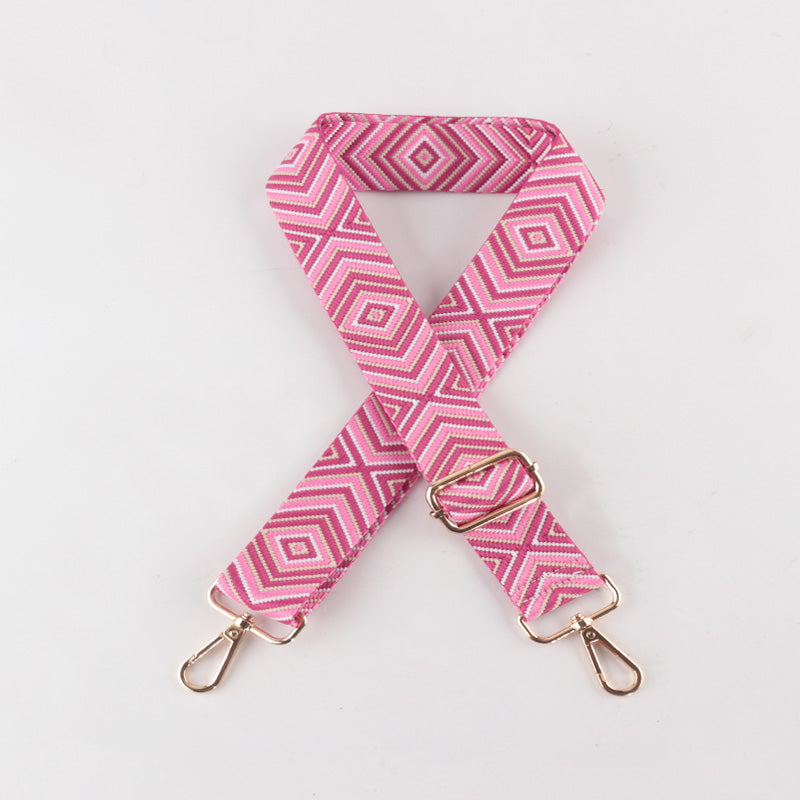 Diamond Wave Pattern Bag Strap