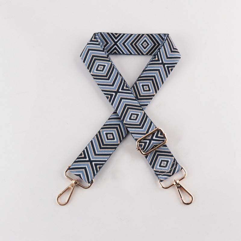 Diamond Wave Pattern Bag Strap