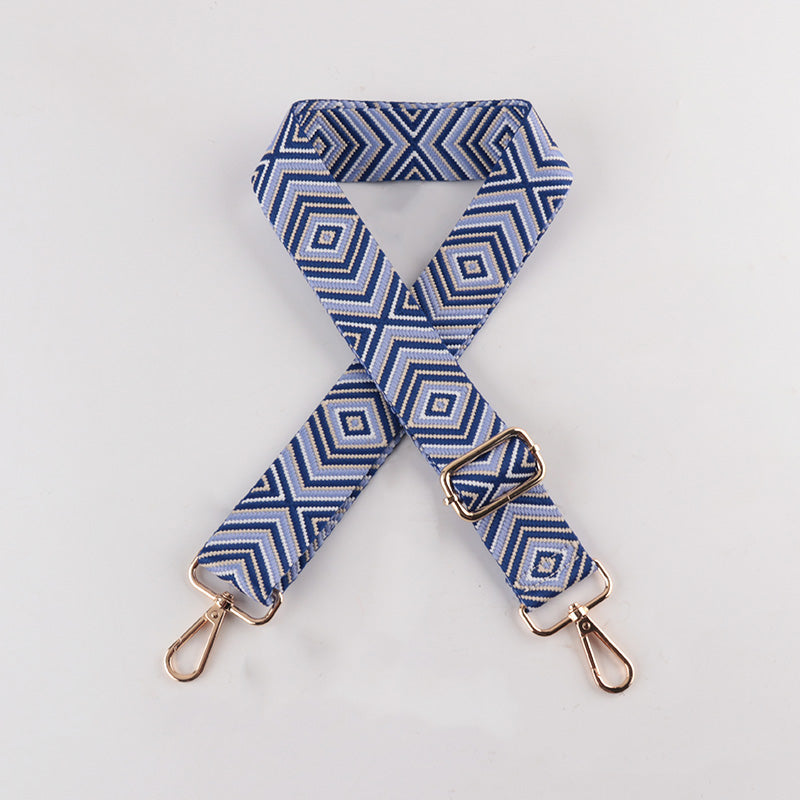Diamond Wave Pattern Bag Strap