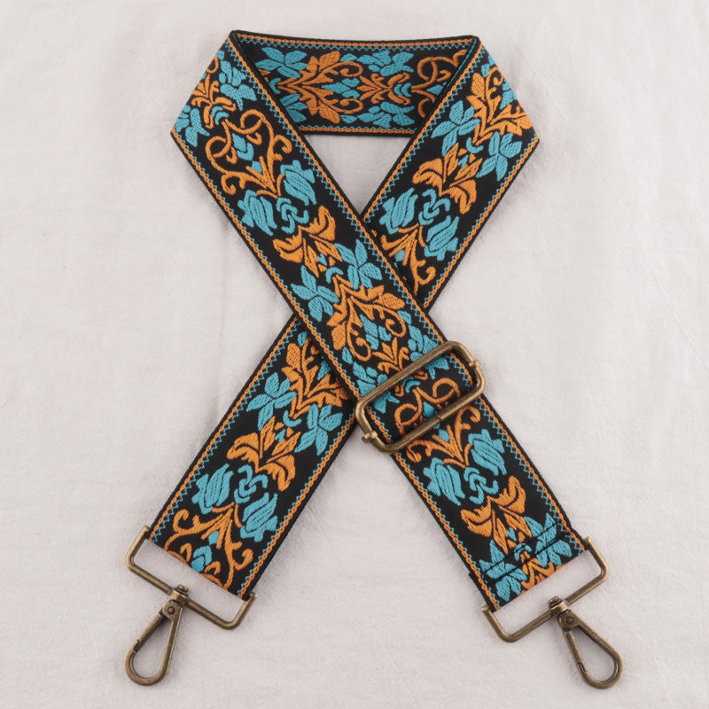 Symmetry Shape Embroidery Bag Shoulder Strap
