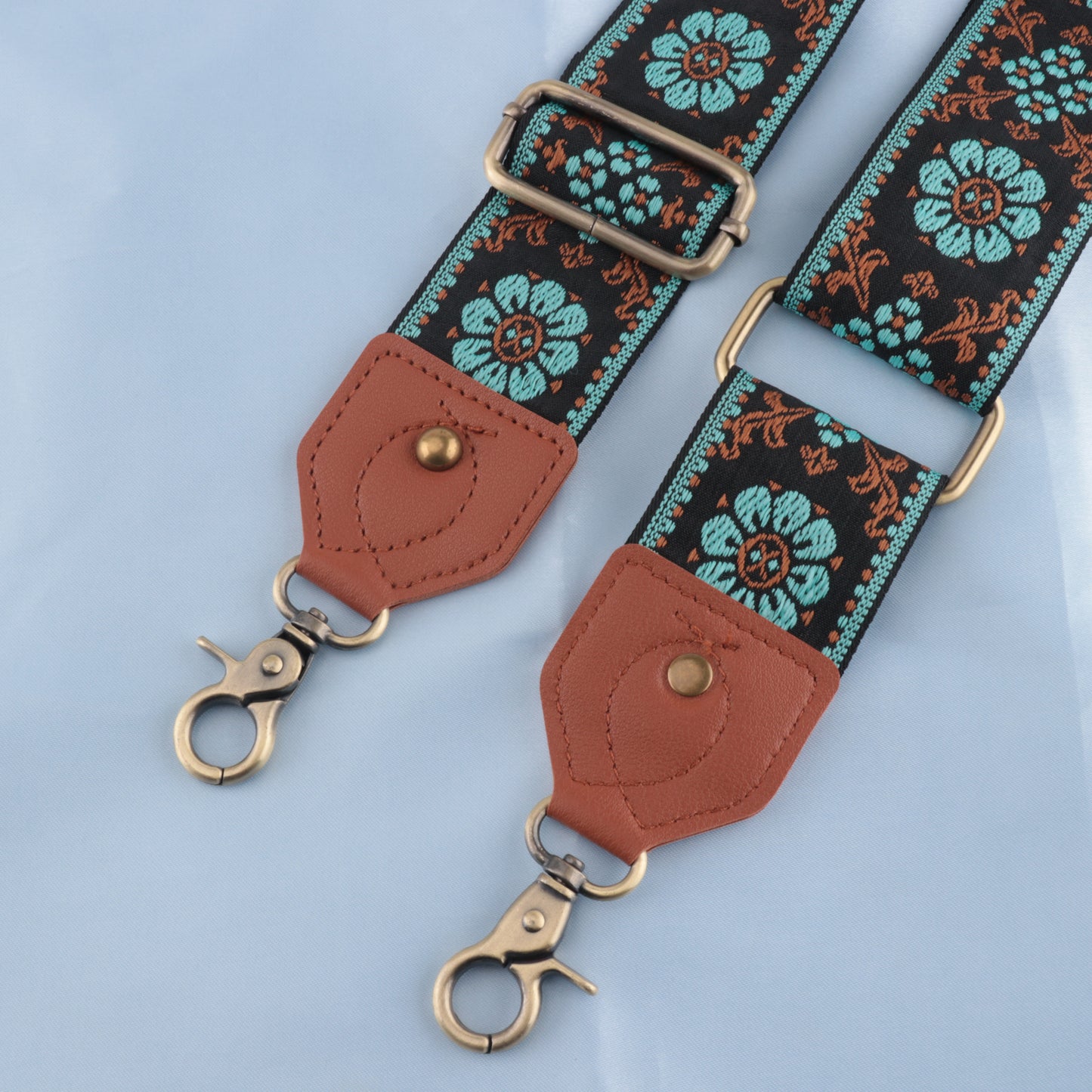Embroidery Flower Satchel Bag Strap