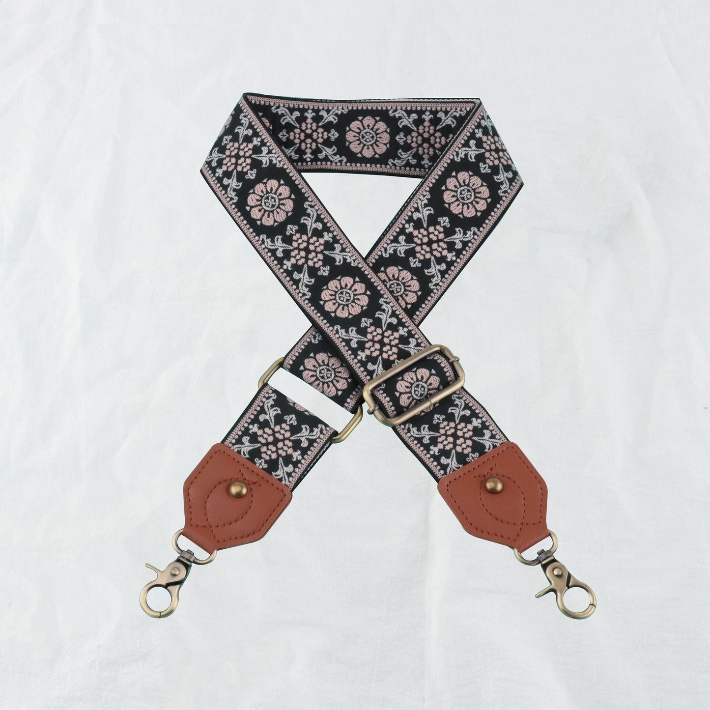 Embroidery Flower Satchel Bag Strap