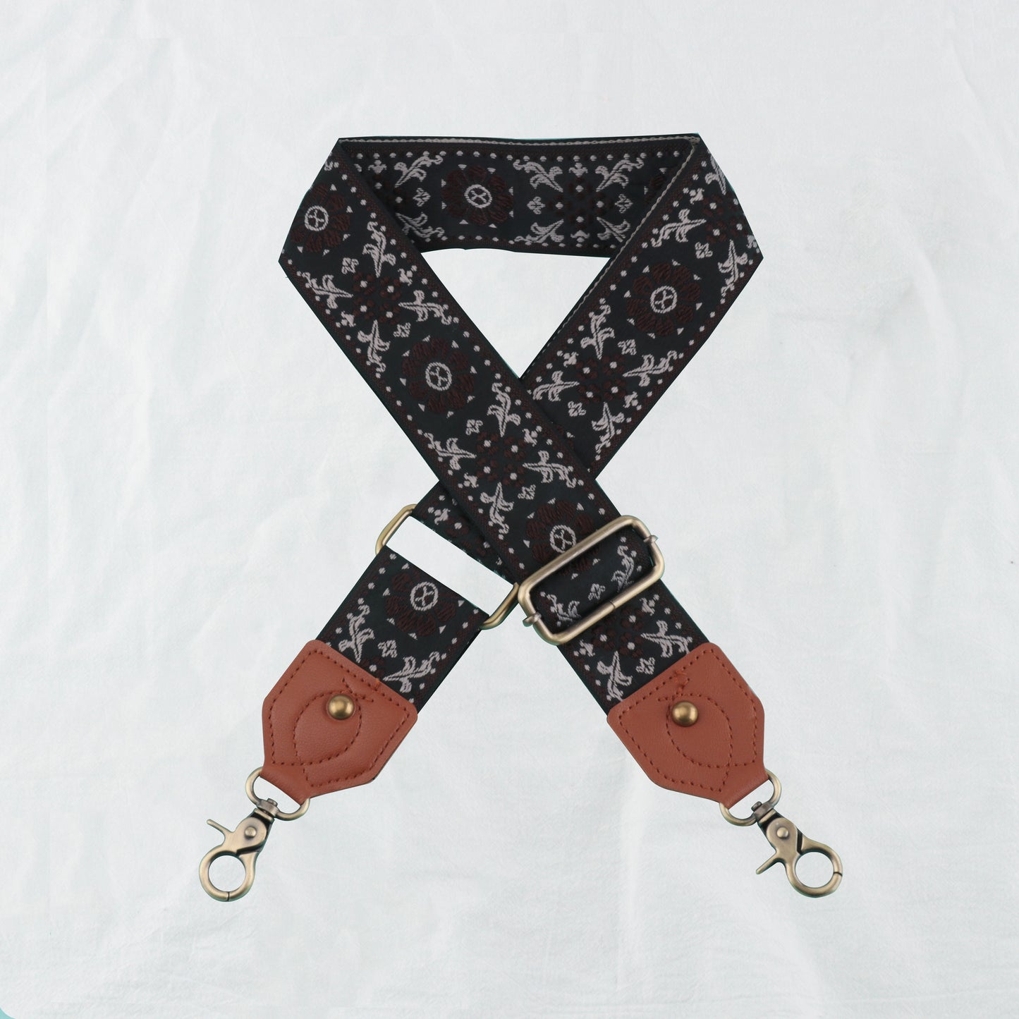 Embroidery Flower Satchel Bag Strap