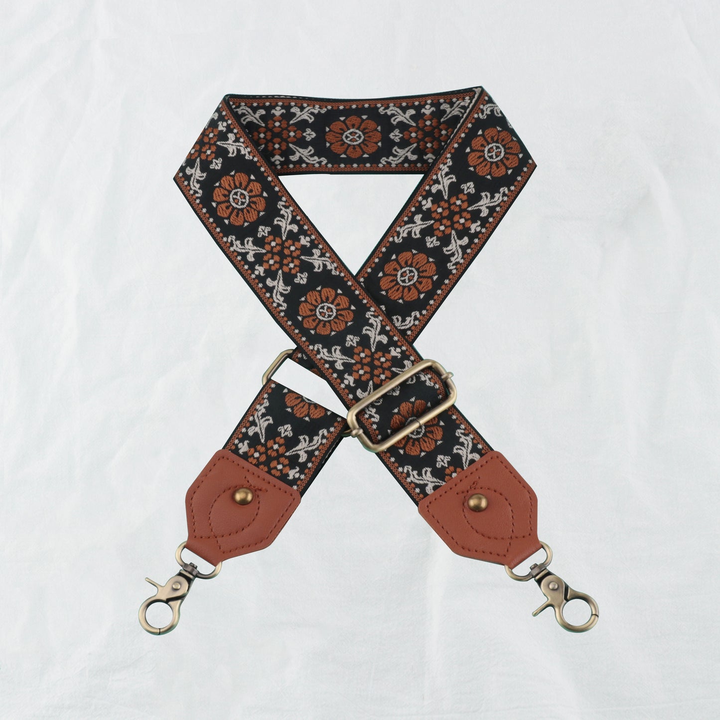 Embroidery Flower Satchel Bag Strap