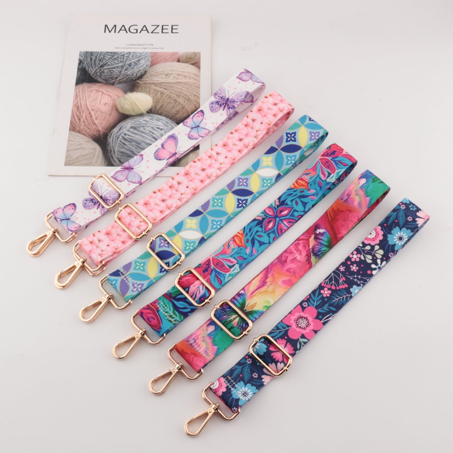 Colorful Heat-Transfer bag straps