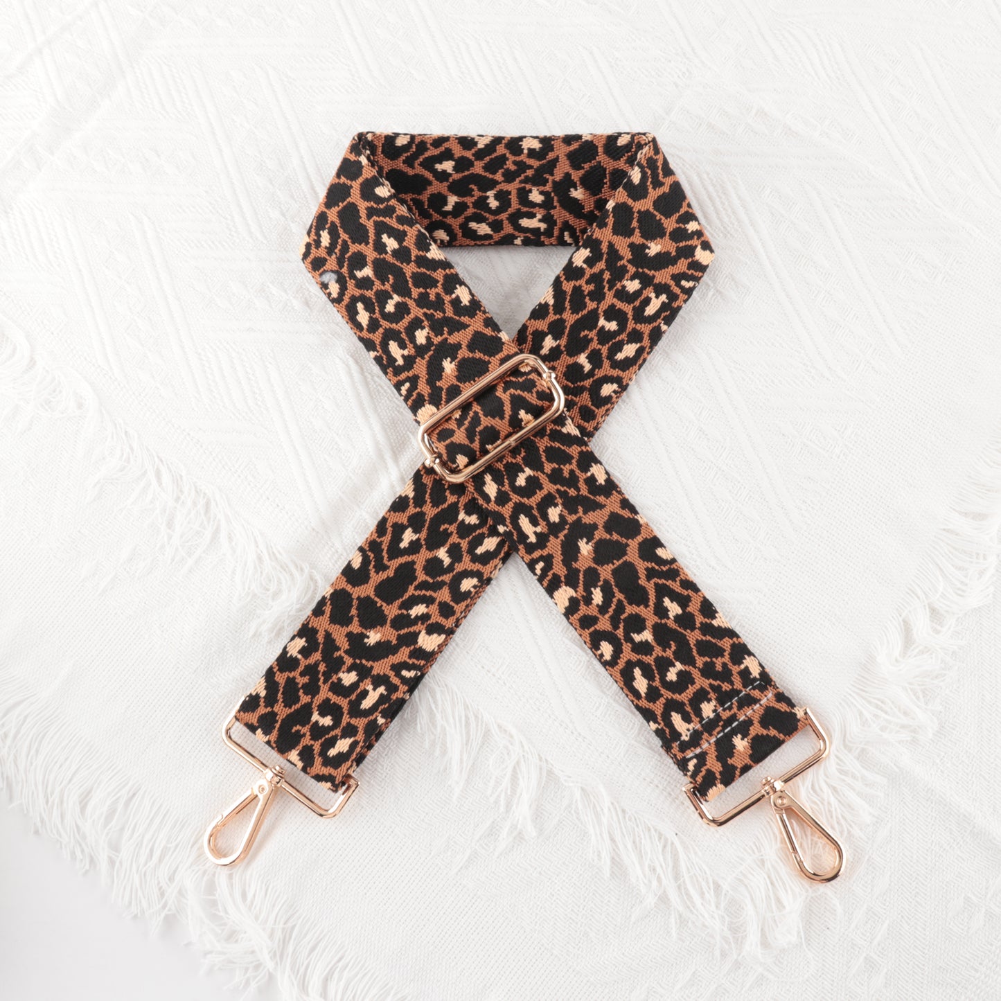 Leopard Print Wide Bag Shoulder Straps