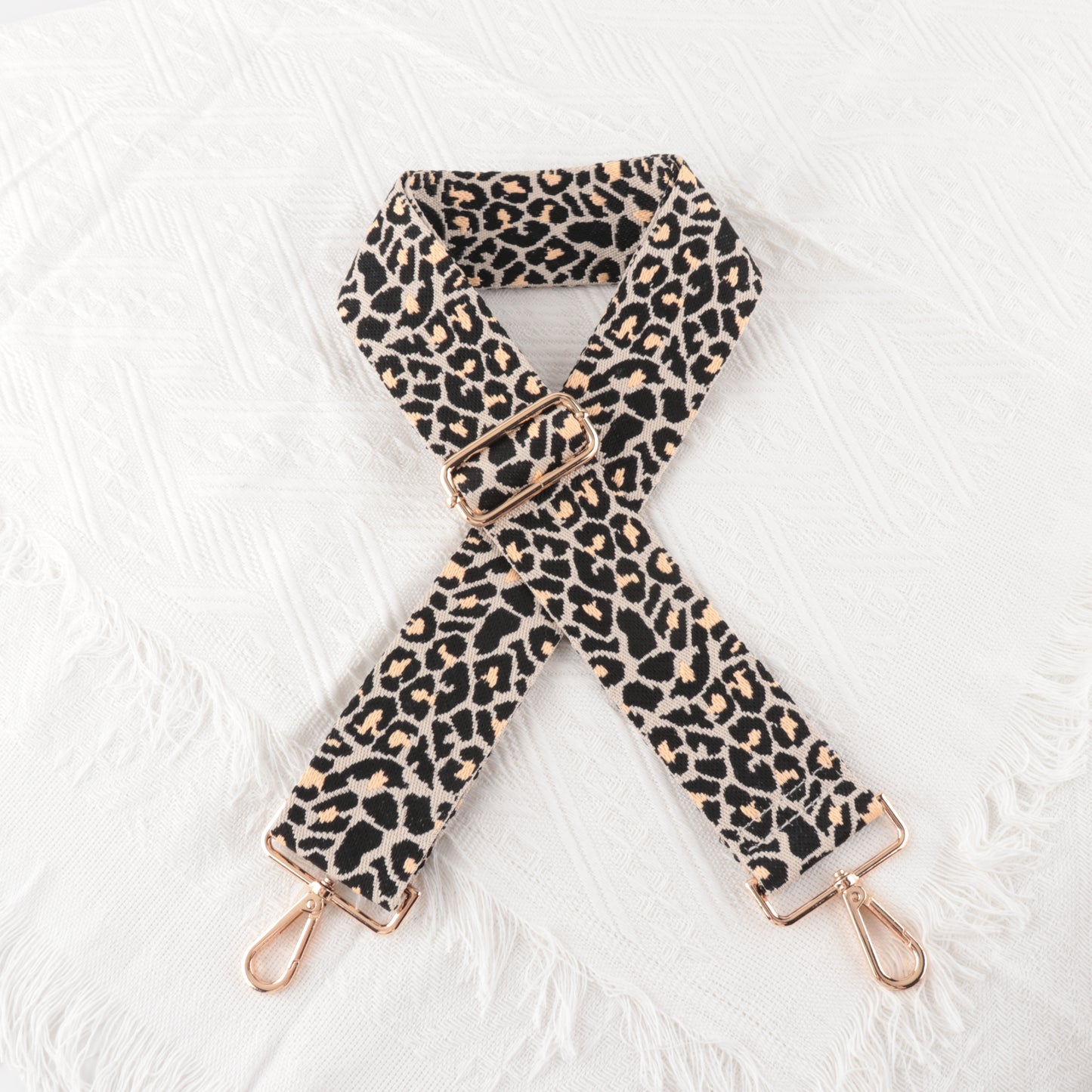 Leopard Print Wide Bag Shoulder Straps