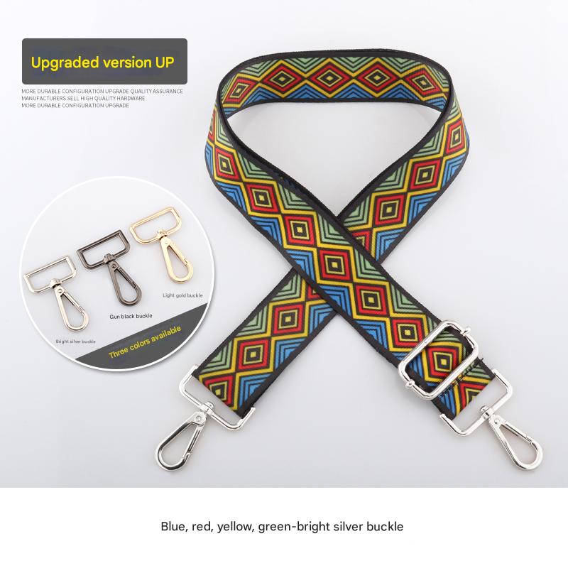 Colorful Diamond Pattern Shoulder Straps