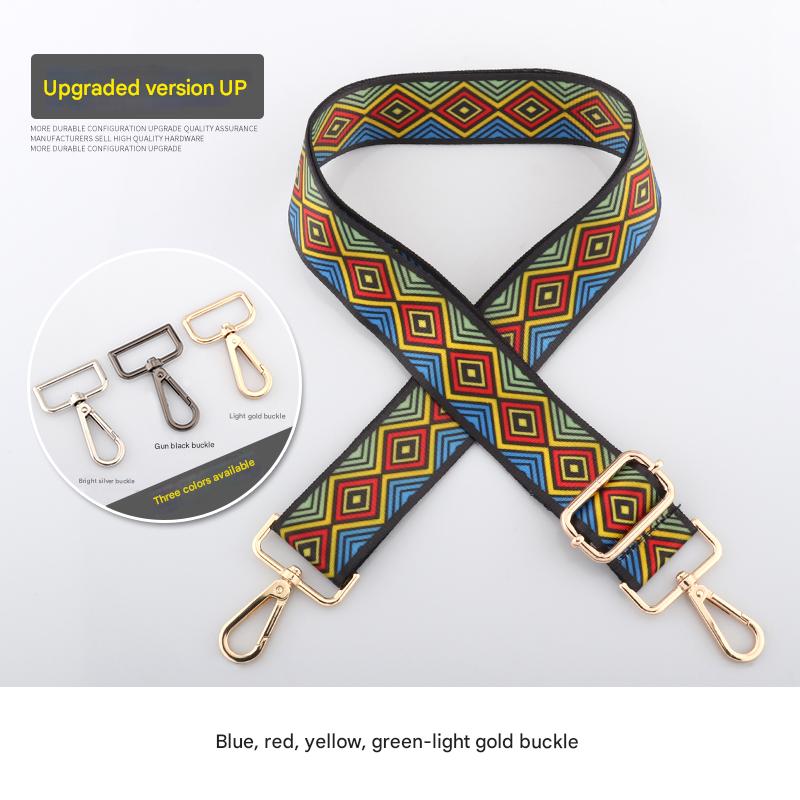 Colorful Diamond Pattern Shoulder Straps
