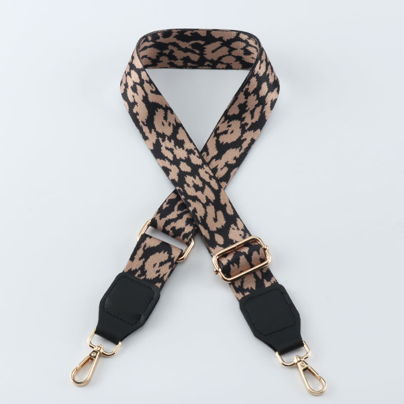 Thermal-transfer Color Shading Bag Strap with Leather Head
