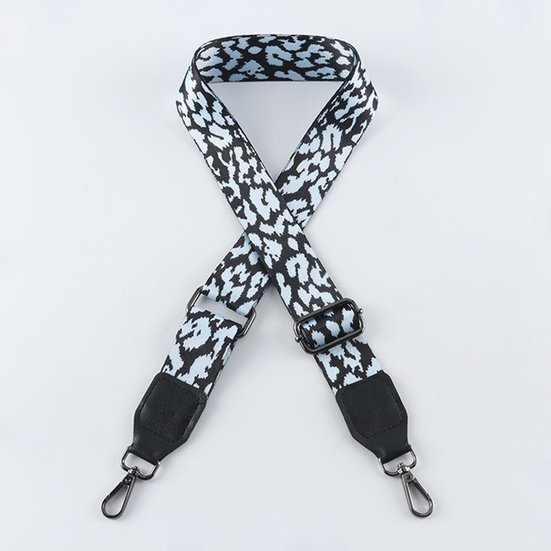 Thermal-transfer Color Shading Bag Strap with Leather Head