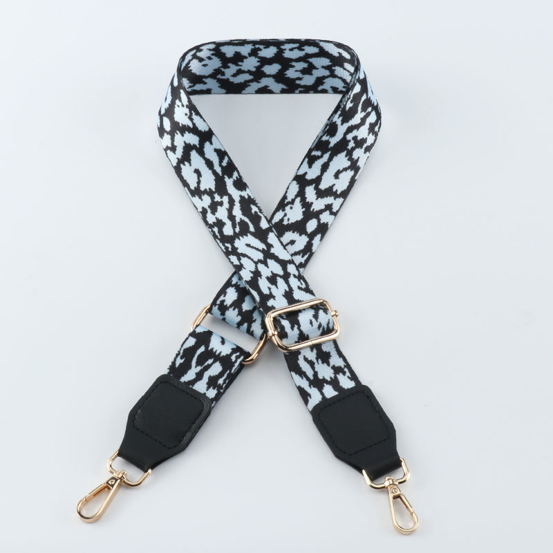 Thermal-transfer Color Shading Bag Strap with Leather Head
