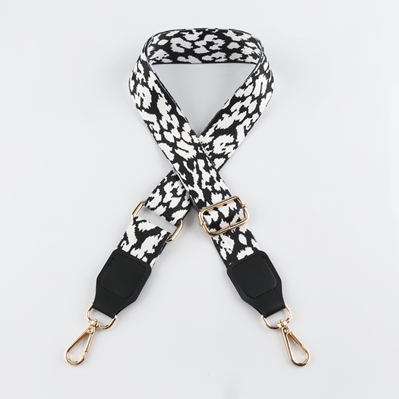 Thermal-transfer Color Shading Bag Strap with Leather Head
