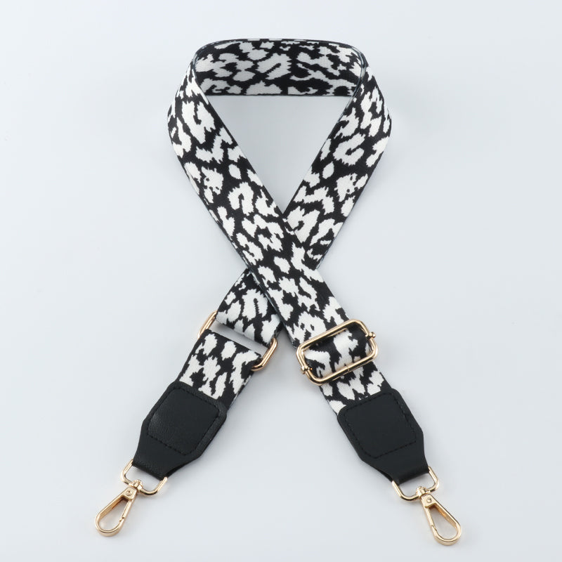 Thermal-transfer Color Shading Bag Strap with Leather Head