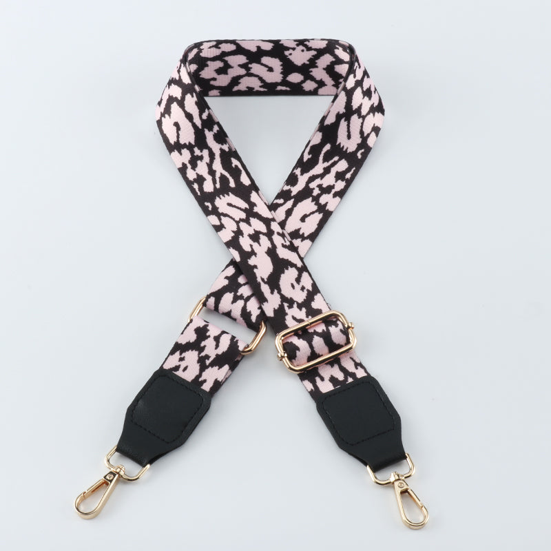 Thermal-transfer Color Shading Bag Strap with Leather Head
