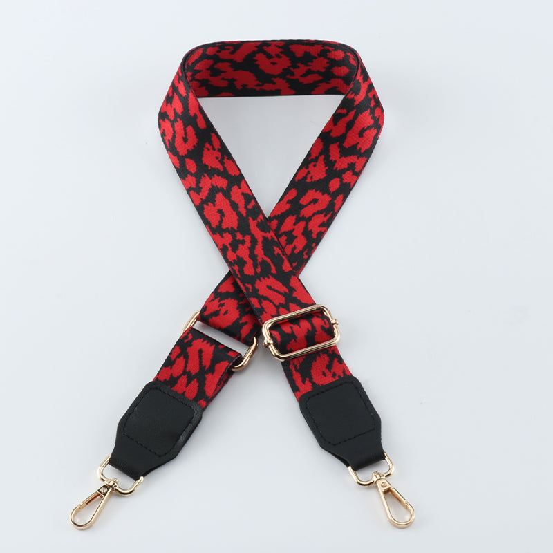 Thermal-transfer Color Shading Bag Strap with Leather Head