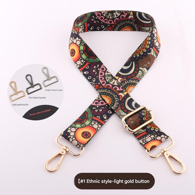 Ethnic Style Heat-transfer Bag Shoulder Strap