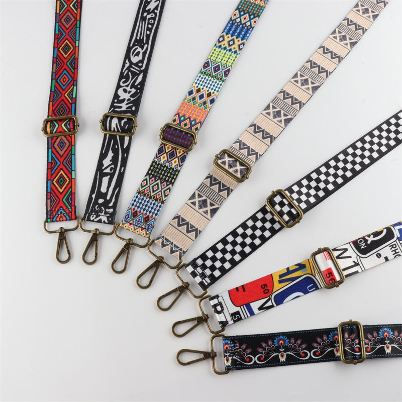 Rhombus Geometric Collision Elements Bronze Buckle Shoulder Straps