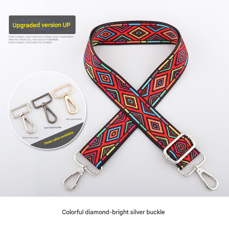 Colorful Diamond Pattern Shoulder Straps