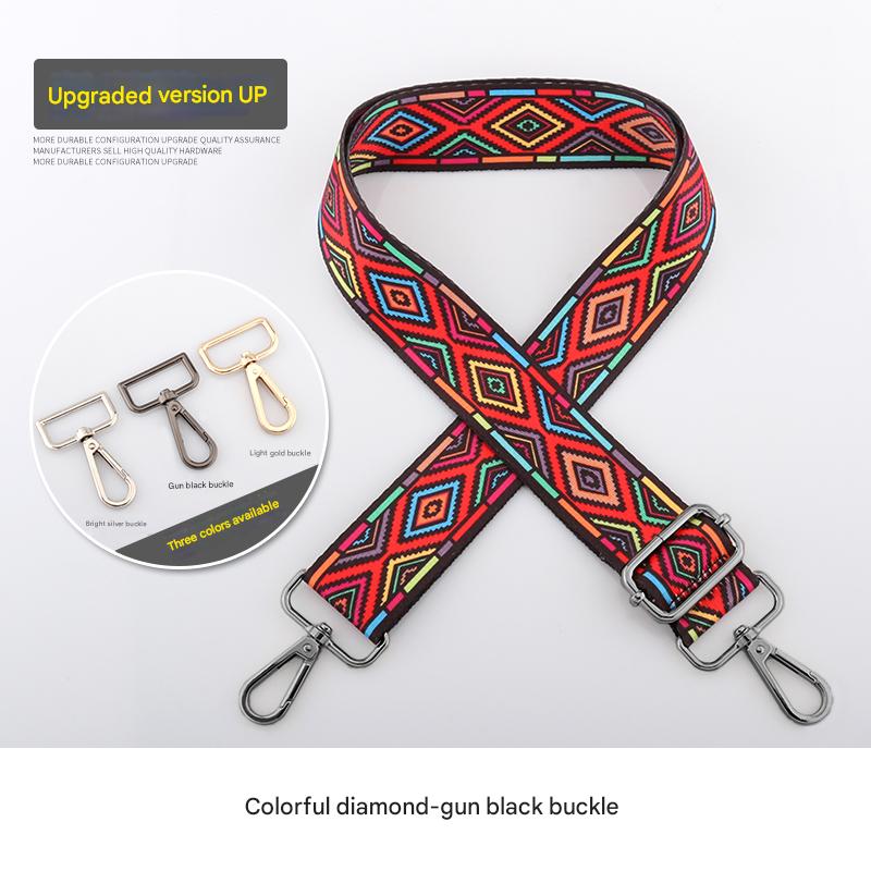 Colorful Diamond Pattern Shoulder Straps