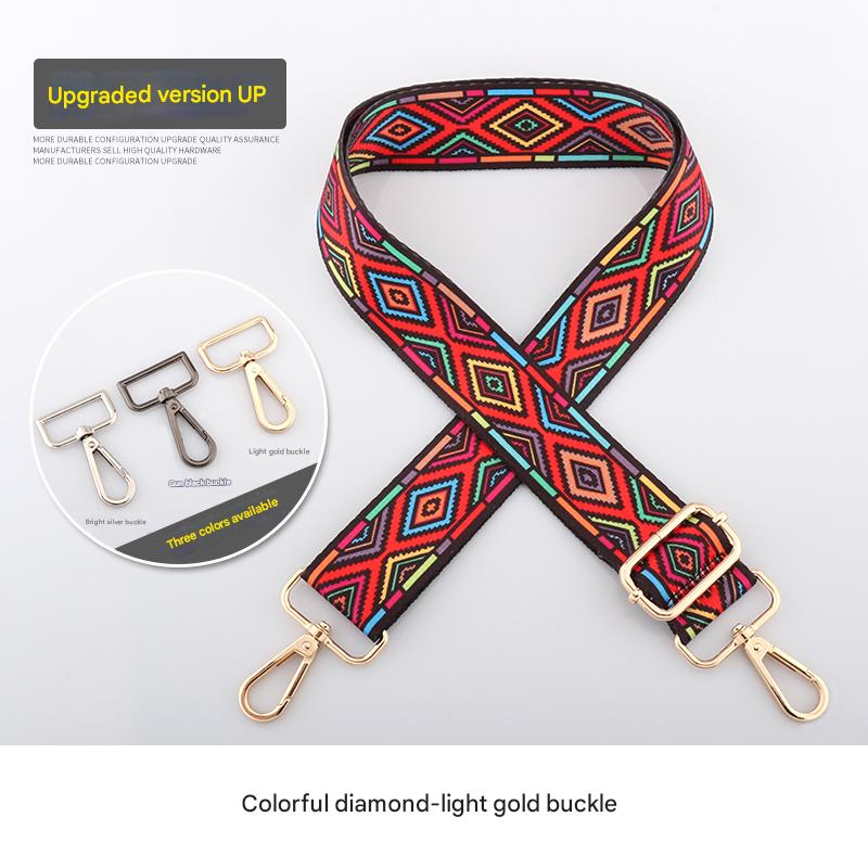 Colorful Diamond Pattern Shoulder Straps