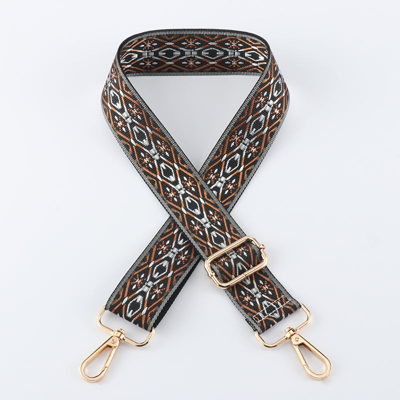 Diamond Line Geometric Texture Bag Shoulder Strap