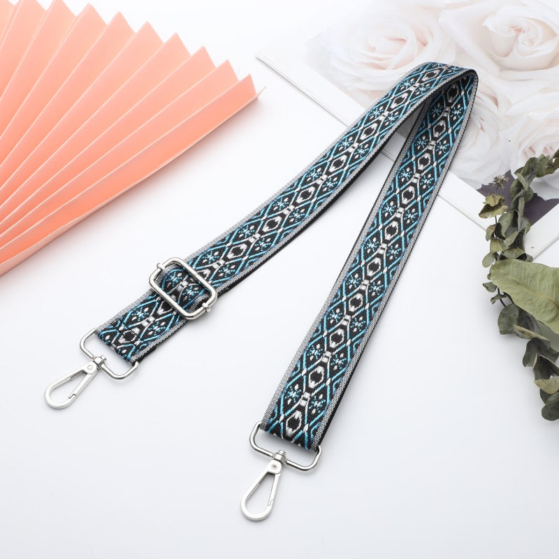 Diamond Line Geometric Texture Bag Shoulder Strap