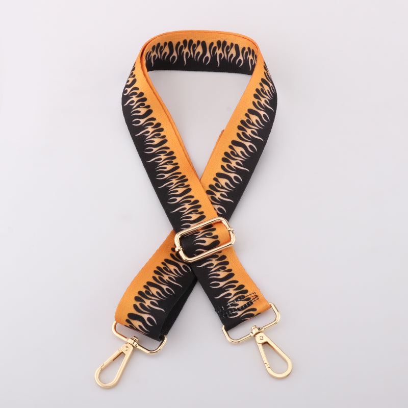 Colorful Flame Pattern Bag Strap