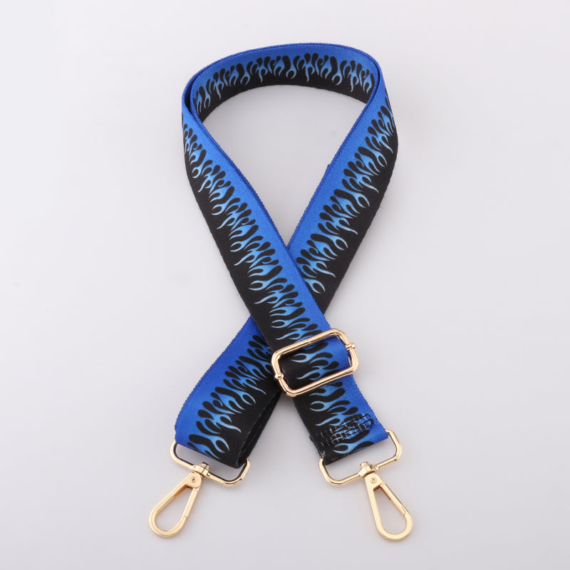 Colorful Flame Pattern Bag Strap