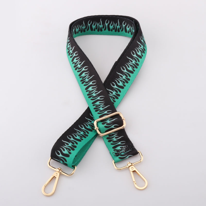 Colorful Flame Pattern Bag Strap